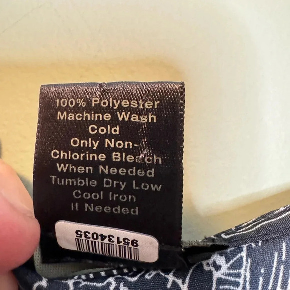 Ann Taylor Black & White Floral Sleeveless Deep V-Neck Jumper Size XL - Picture 6 of 6